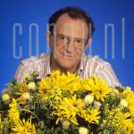 Harry Bannink (Date Unknown) at studio in Amsterdam.

[keywords]Posed, Headshot, Eyecontact, Flowers[/keywords]